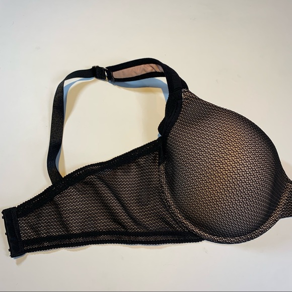 38C Vince Camuto nude and black full figure t-shirt cup bra w comfort straps - Picture 7 of 11